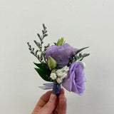 Pastel Purple Boutonniere
