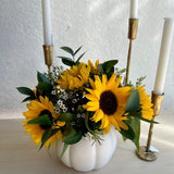 Sunflower Pumpkin Centerpeice