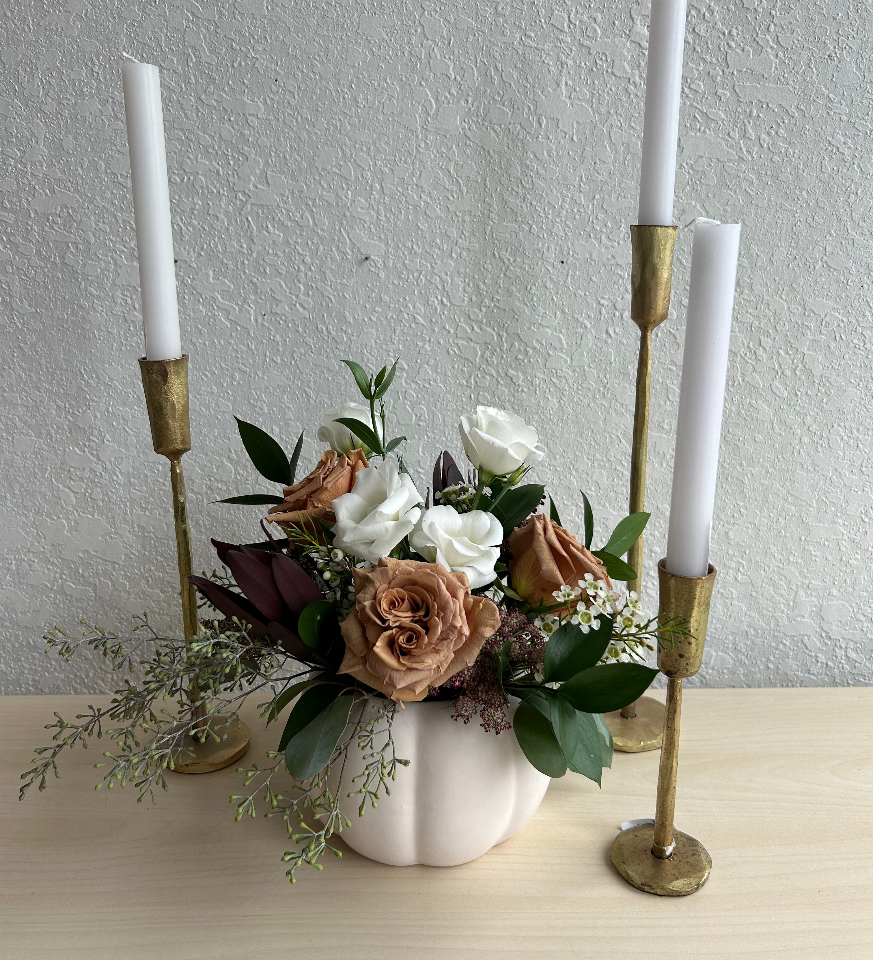 Modern Pumpkin Centrepiece