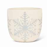 Medium Emboss Snowflake Planter.