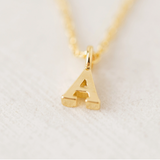 Gold Sincerely Yours Initial Necklace