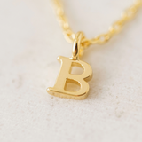 Gold Sincerely Yours Initial Necklace