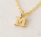 Gold Sincerely Yours Initial Necklace