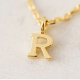 Gold Sincerely Yours Initial Necklace