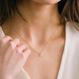 Gold Sincerely Yours Initial Necklace