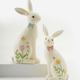 Spring Floral Rabbit Figurine