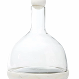 White Marble and Glass Carafe