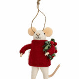 Mouse Ornament - Festive Felix