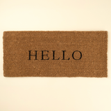 Hello Coir Doormat Large