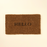 Hello Coir Doormat Small