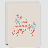 With Deepest Sympathy Floral Card