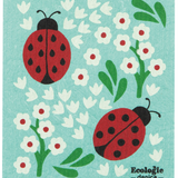 Ladybugs Swedish Dishcloth