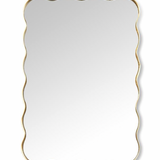 Scallop Edge Rectangular Mirror
