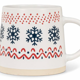 Wide Base Nordic Pattern Mug