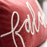 Fa La La Velvet Pillow