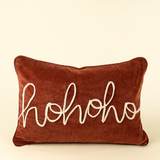 Ho Ho Ho Velvet Pillow