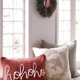 Ho Ho Ho Velvet Pillow