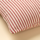 Red Ticking Pillow