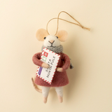 Mouse Ornament - Letter to Santa Lucy