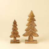Winter Woods Carved Trees
