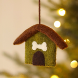 Dog House Felt Ornament
