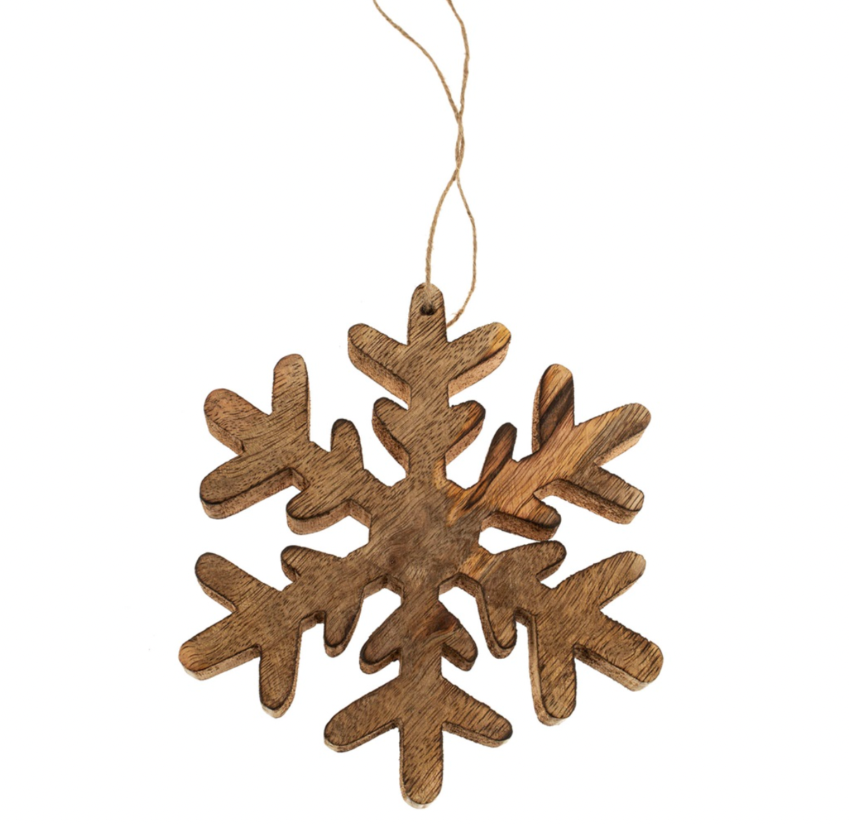 Wooden Snowflake Ornament