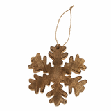 Wooden Snowflake Ornament