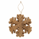 Wooden Snowflake Ornament