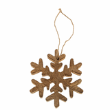 Wooden Snowflake Ornament