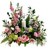 Elegant Blush Cremation Tribute