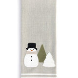 Snow Day Embroidered Hand Towel