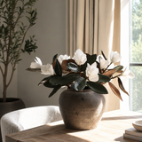 Magnolia Faux Flowers with Leaves: Medium