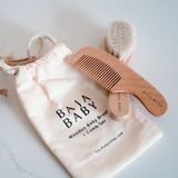 Wooden Brush + Comb Set