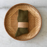 ICELAND WOOL SOCKS: Olive / M/L
