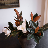 Magnolia Faux Flowers with Leaves: Medium