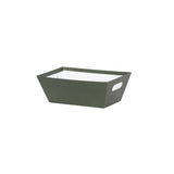 SM RECT TRAY GREEN STRIPES