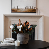 Magnolia Faux Flowers with Leaves: Medium