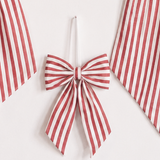 Candy Cane Red Fabric Bows: Small