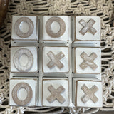 Tic Tac Toe Design Table Decor White