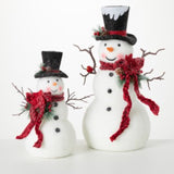 Felt Snowman Figures - Set of 2