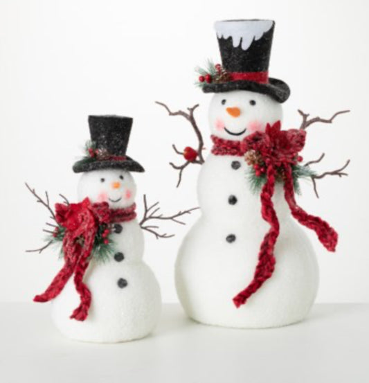 Felt Snowman Figures - Set of 2