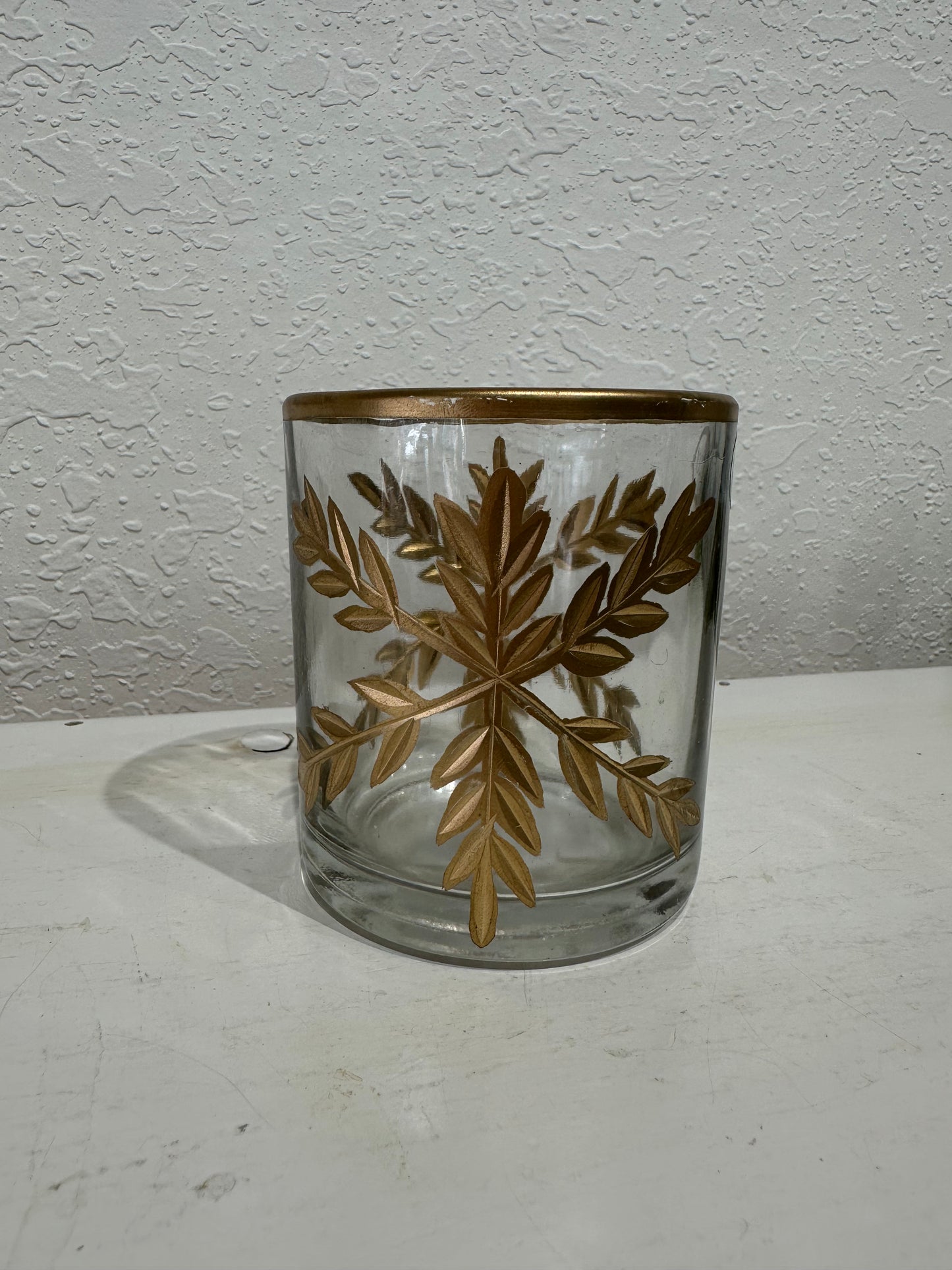 Gold Snowflake Tea light Holder