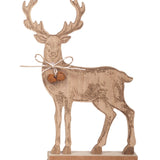 Wooden Deer Standing Decor