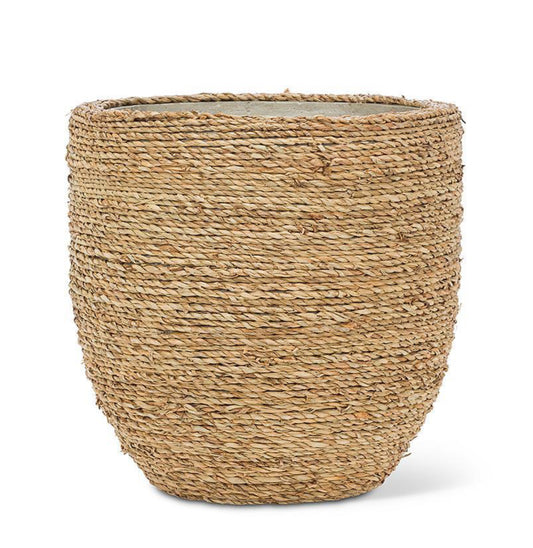 Seagrass Covered Planter