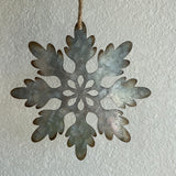 Hanging Galvanized Snowflake