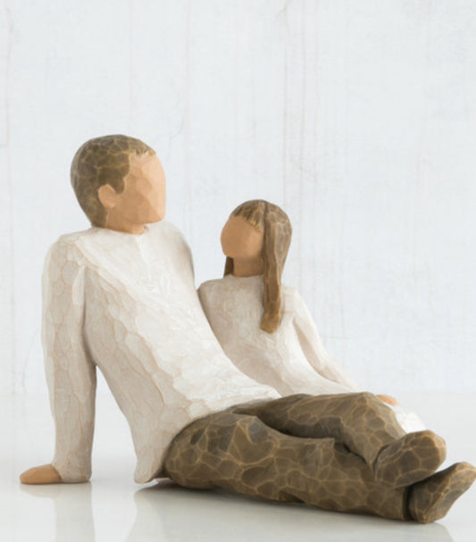 Father and Daughter Figurine