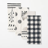 Black and White Easter Tea Towels