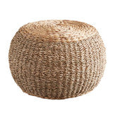 Round Seagrass Pouf