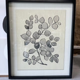 Framed Botanical Wall Art - Neutral + Black