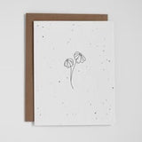 Floral 4 Plantable Card